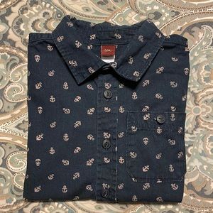 Tea Collection Short Sleeve Button Down Shirt